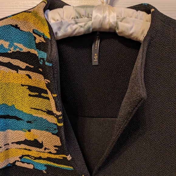 IC by Connie K Art To Wear one button Jacket Blazer Asymmetric - Picture 5 of 8